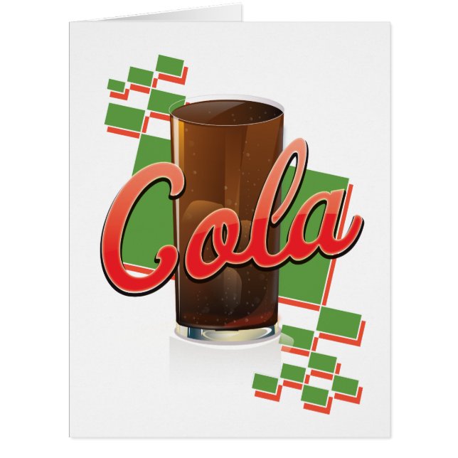 Cartão Comercial Vintage Cola (Frente)