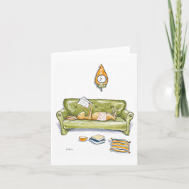 Cartão Comfortable Hare