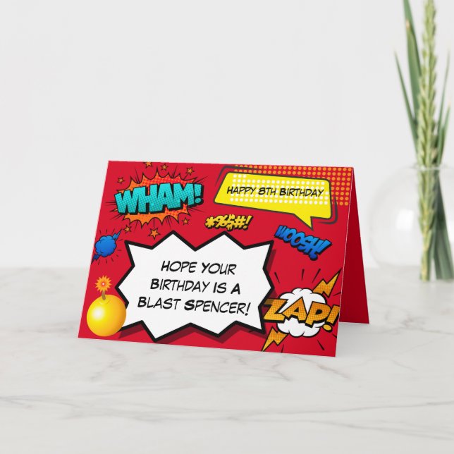 Cartão Comic Personalizado (Frente)