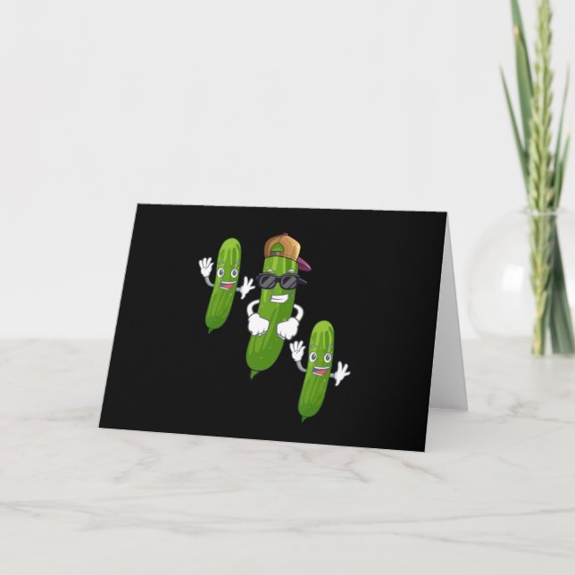 Cartão Comida Engraçado de Picles (Frente)