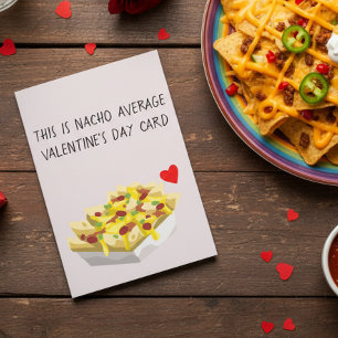 Cartão Comida Mexicana Nacho Média Amor no dia dos namora
