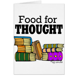 Cartão Comida para o pensamento