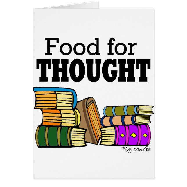 Cartão Comida para o pensamento (Frente)