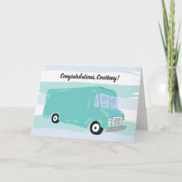 Cartão Comida Truck Business Parabéns Boa Sorte