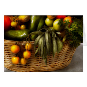 Cartão Comida - vegetariano - conselho prudente