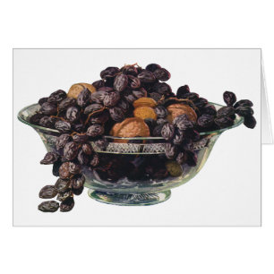 Cartão Comidas, Nozes e Amêndoas, Frutas e Loucos