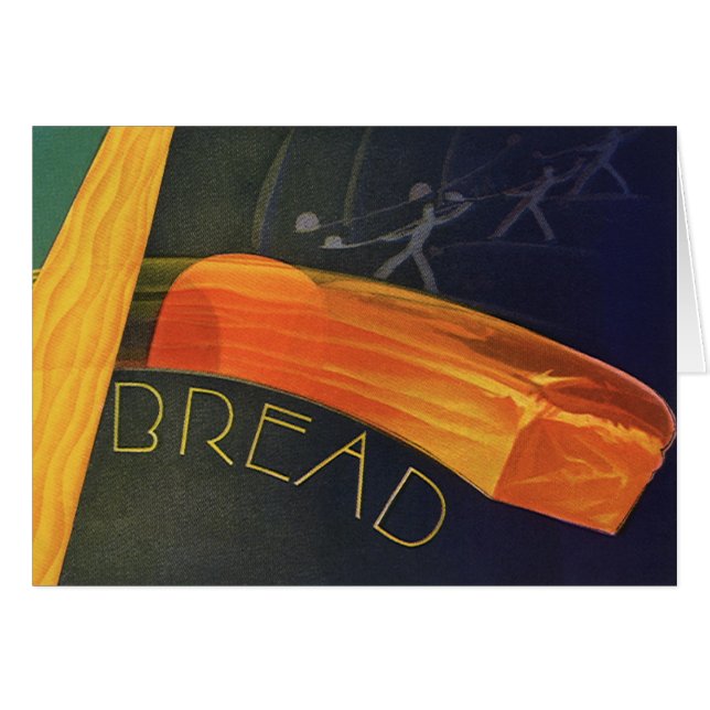 Cartão Comidas Saudáveis, Pão De Trigo Com Grãos Inteiros (Frente Horizontal)