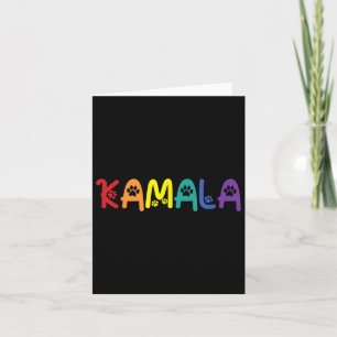 Cartão Comma La Harris Funny Cat Lettering Lgbt Rainbow F