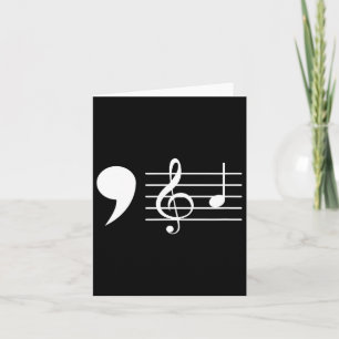 Cartão Comma La Music Notes Kamala Harris Professor De Mú
