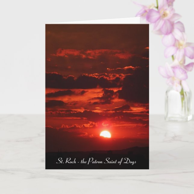 Cartão Como a Rua Roch se tornou o Santo Patrão dos Cães (Orquídea)