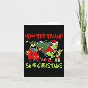 Cartão Como A Trump Salvou O Natal Engraçado Trump Christ