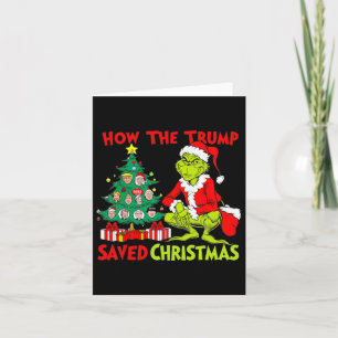 Cartão Como A Trump Salvou O Natal Engraçado Trump Christ