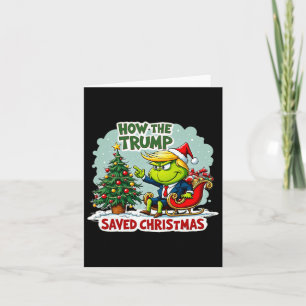 Cartão Como A Trump Salvou O Natal Engraçado Trump Christ