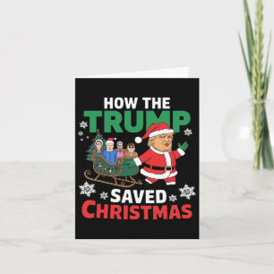 Cartão Como A Trump Salvou O Natal Engraçado Trump Christ