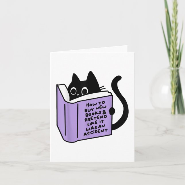 Cartão Como Comprar Novos Livros &amp; Fingir Que Era Um (Frente)