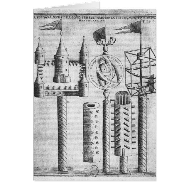 Cartão Como configurar fogos de artifício (Frente)