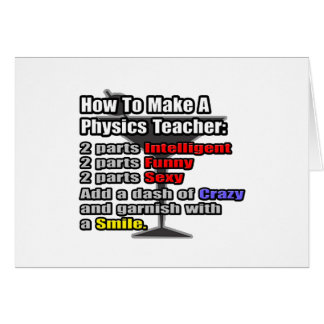 Cartão Como fazer professor de física