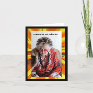 Cartão Como foi para mim crescer?