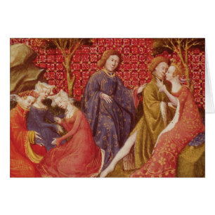 Cartão Como Lancelot beijou Guinevere
