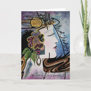 Cartão Como num sonho de AmalagamArts