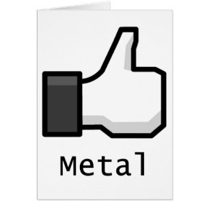 Cartão Como o metal