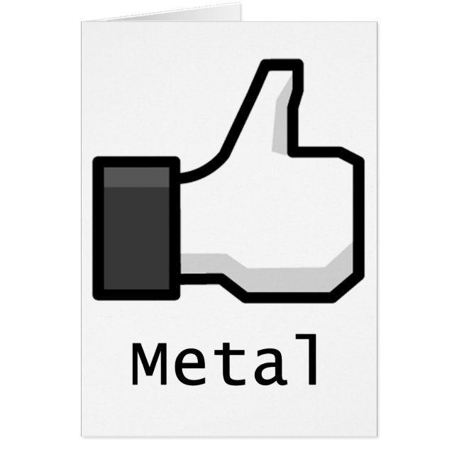 Cartão Como o metal (Frente)