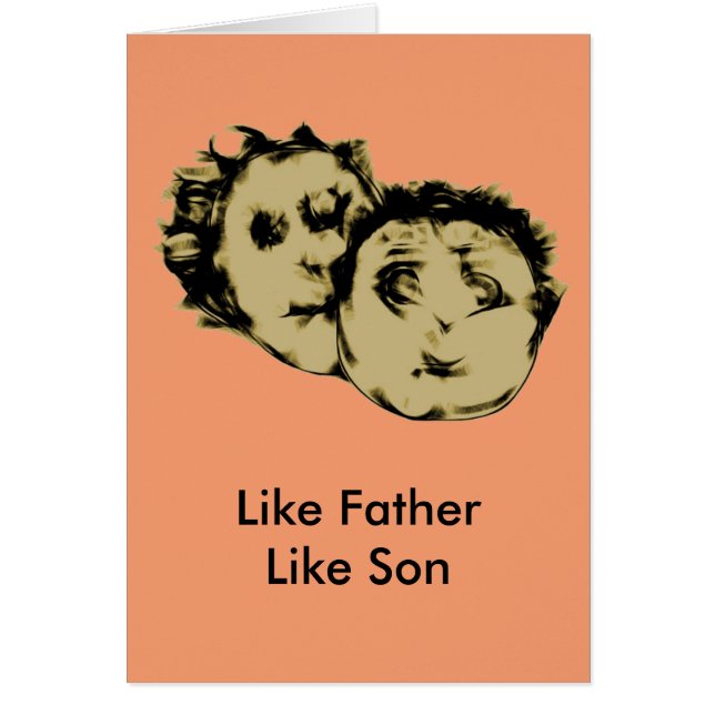 Cartão Como o pai goste do filho (Frente)