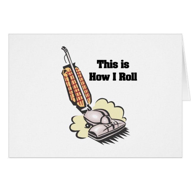 Cartão Como Rolar (Limpeza de Vácuo) (Frente Horizontal)