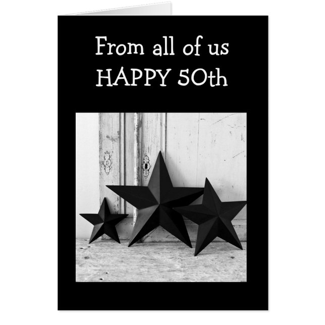 Cartão COMO UMA ESTRELA NO "5Oth" DE TODOS NÓS (Frente)