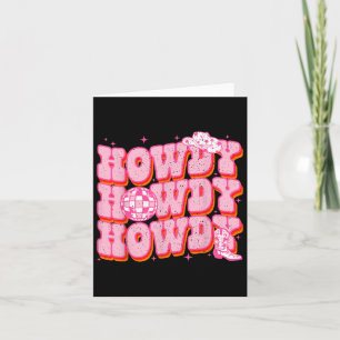 Cartão Como Vaca rosa-rosa no interior do oeste do sul