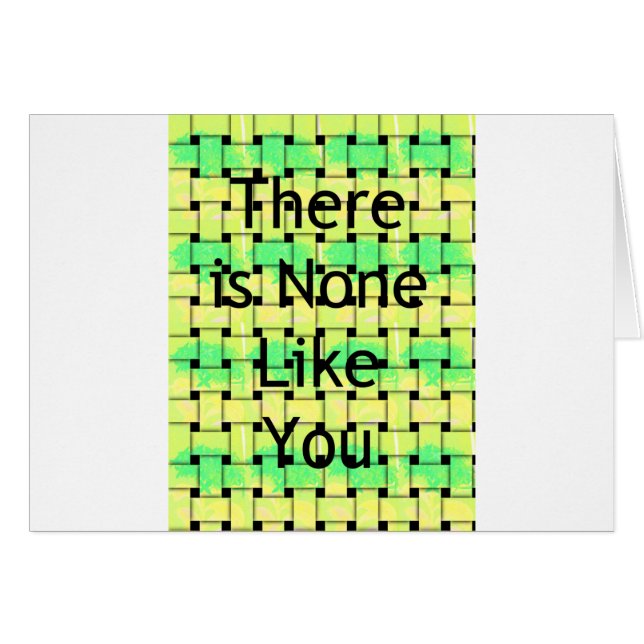 Cartão Como você. (Frente Horizontal)