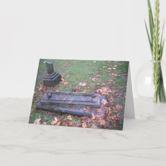 Cartão "Como você vai passar a eternidade?" Hallowe’en Ca (Frente)