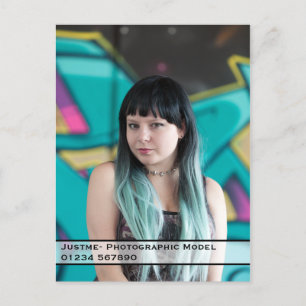 Cartão Comp Modelo - Pegue seu nome lá fora.