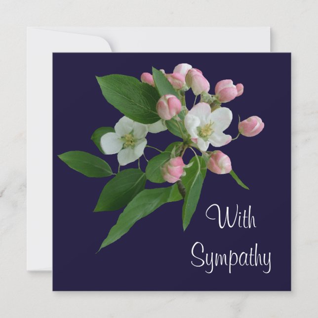 Cartão Compaixão pelas belas artes da flor branca elegant (Frente)