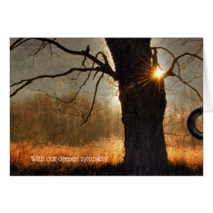 Cartão Compaixão pelo brilho da manhã de outono