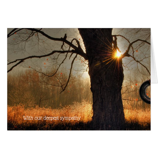 Cartão Compaixão pelo brilho da manhã de outono (Frente Horizontal)