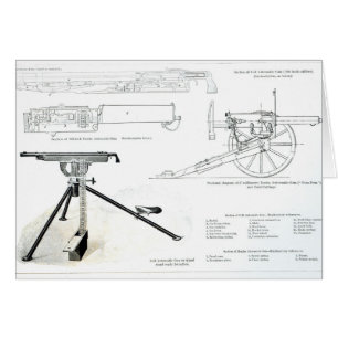 Cartão Comparação da arma automática do potro