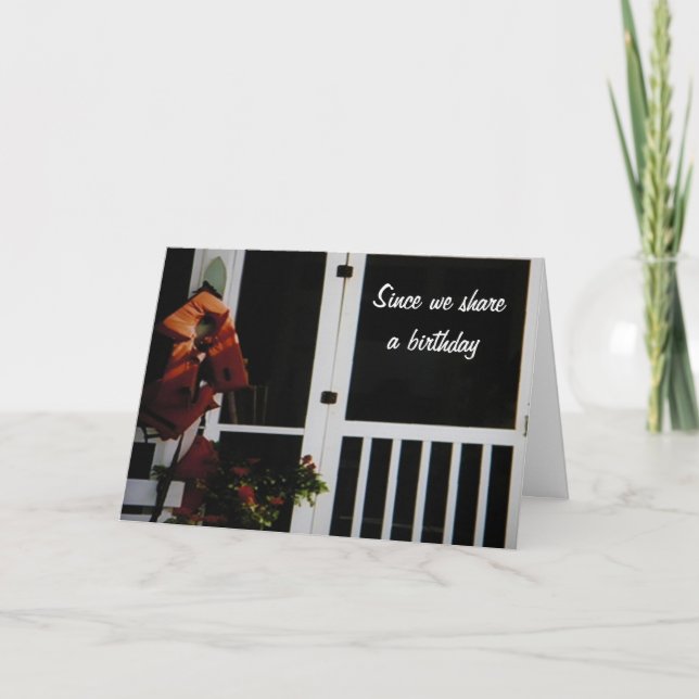 CARTÃO COMPARTILHAMOS O ANIVERSÁRIO CELEBRADO (Frente)