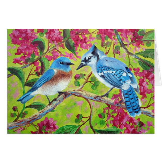 Cartão Compartilhando de um ramo (Frente Horizontal)