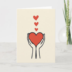 Cartão Compartilhando Meu Amor e Cuidado Carta