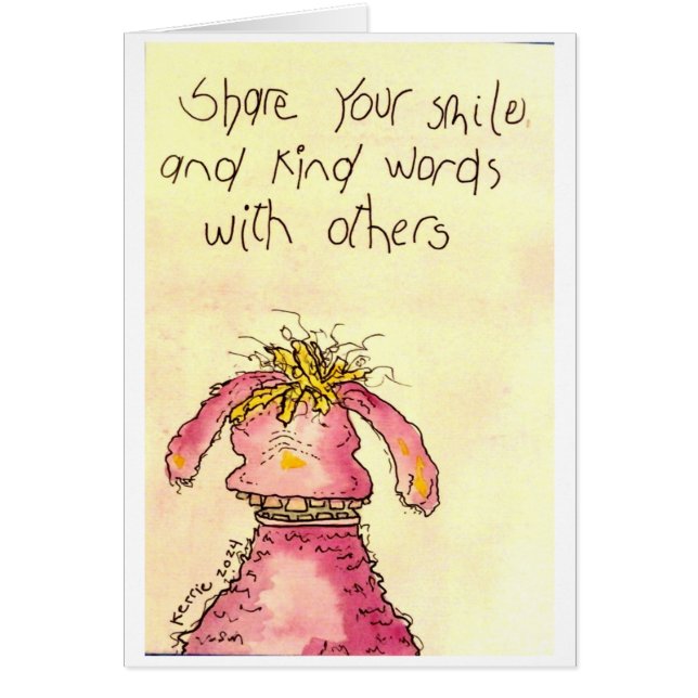 Cartão Compartilhe seu sorriso (Frente)