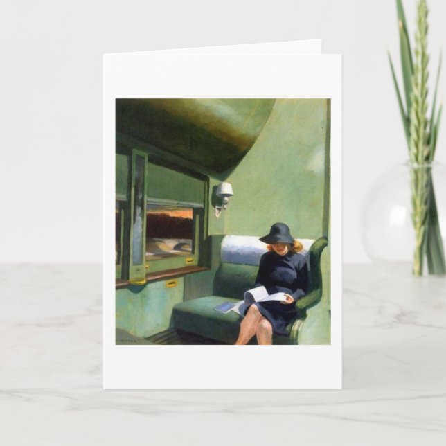 Cartão Compartimento C Carro Edward Hopper (Frente)