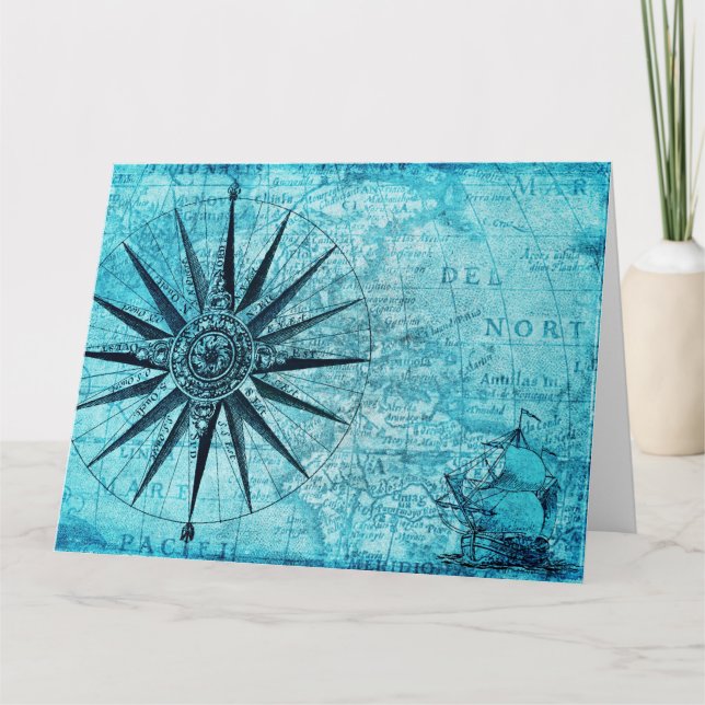 Cartão Compass Náutico (Frente)