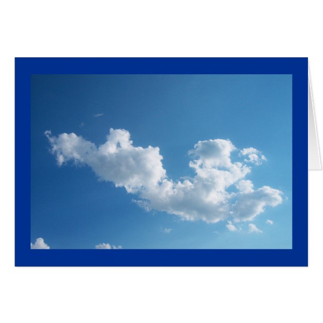 Cartão compassivo da nuvem (Frente Horizontal)