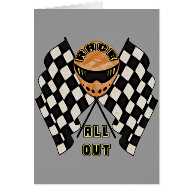 Cartão Compita tudo para fora (Frente)