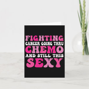 Cartão Comportando o Cancer de mama Inspiracional da Chem
