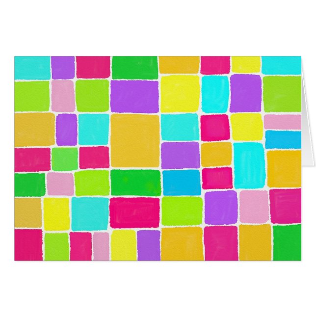 Cartão Composição de Aquarela (Frente Horizontal)