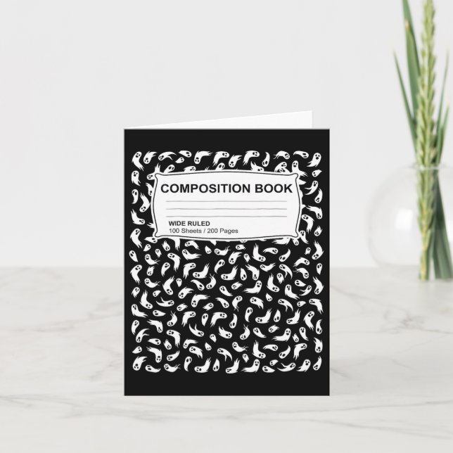 Cartão Composição de Notebook Halloween Mulheres (Frente)