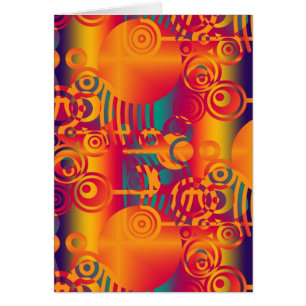 Cartão Composição do fundo - círculo colorido moderno