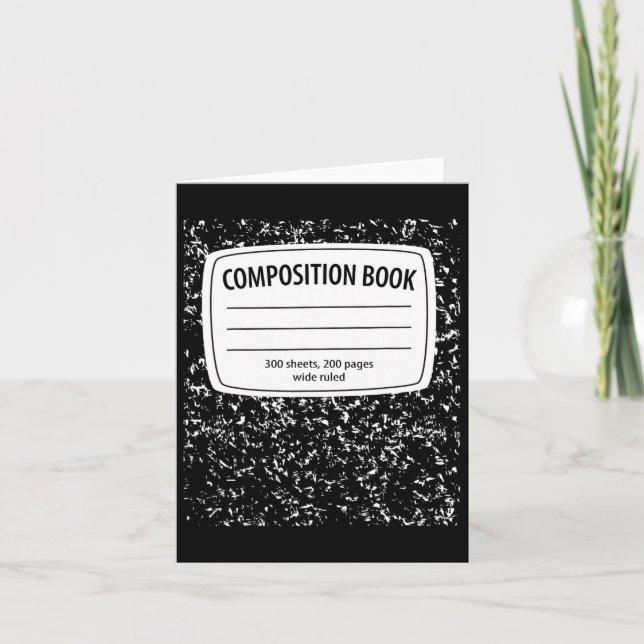 Cartão Composição Figurino do Notebook - Correspondente H (Frente)